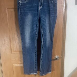 Women's Straight Leg Blue Jeans
